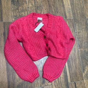 Urban Outfitters Pink V-Neck Sweater